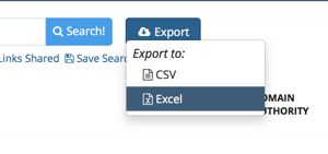 exportera buzzsumo sökresultat