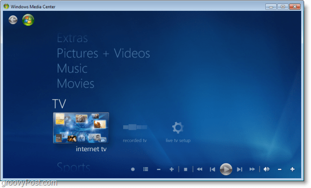 Windows 7 Media Center - internet-tv fungerar nu!