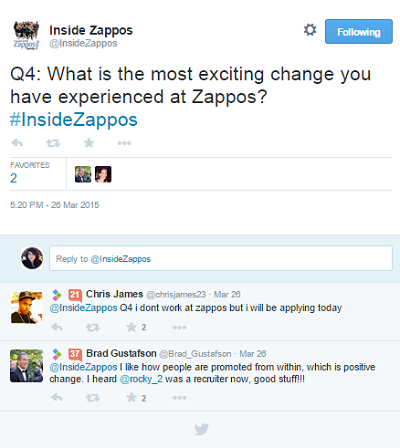 zappos #insidezappos tweetchatt