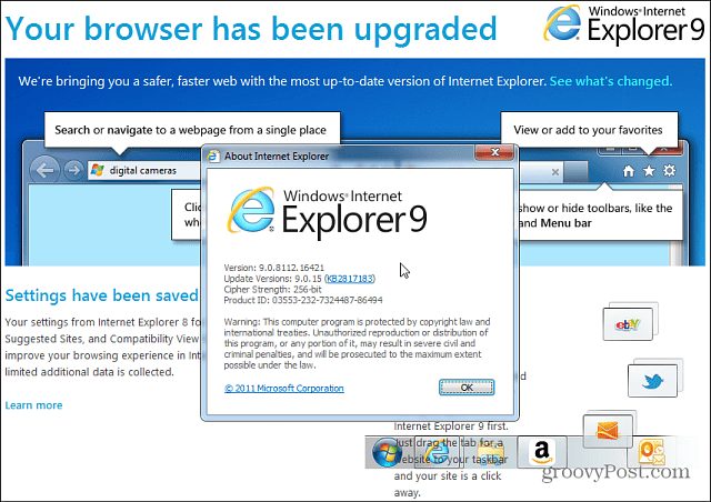 Hur man avinstallerar Internet Explorer 11 Preview från Windows 7
