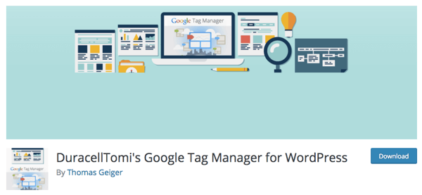 Chris rekommenderar DuracellTomis Google Tag Manager för WordPress-plugin.