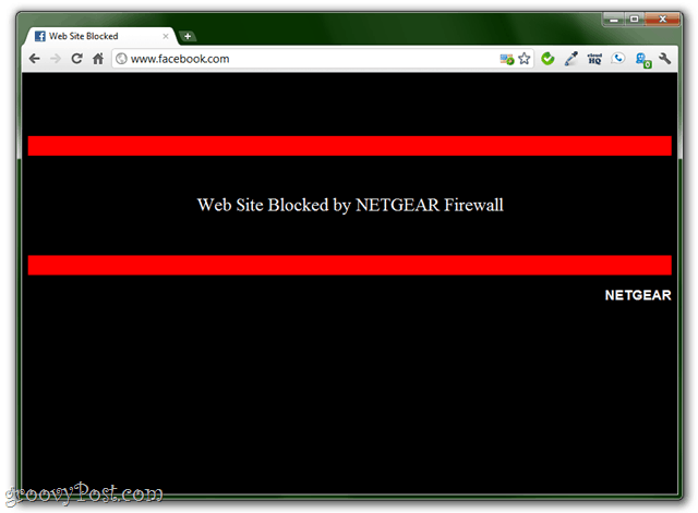 blockerar webbplatser med din Netgear-router