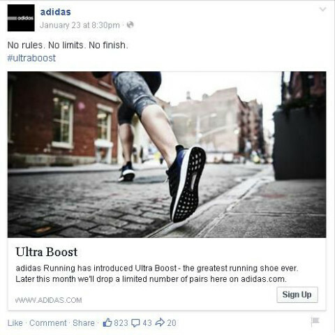 adidas facebook inlägg
