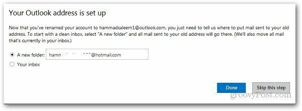 Byt namn på Hotmail-adress 6