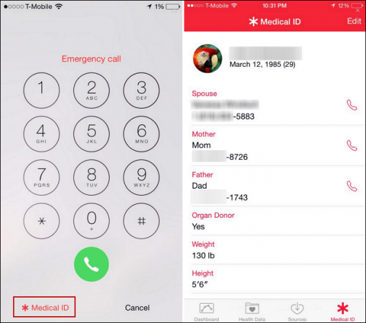 IOS 8 Tips: Använd din telefon som medicinskt ID