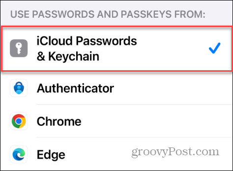 icloud lösenord och nyckelring iphone inställningar
