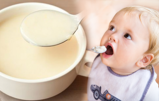 Mat för recept på rismjöl för spädbarn