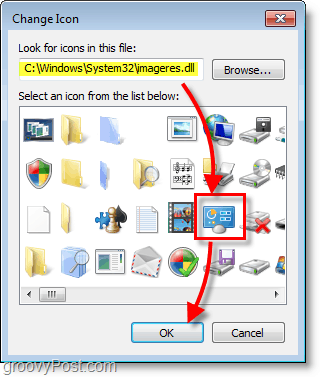 Windows 7 skärmdump - hur du hittar Windows 7 standardikoner