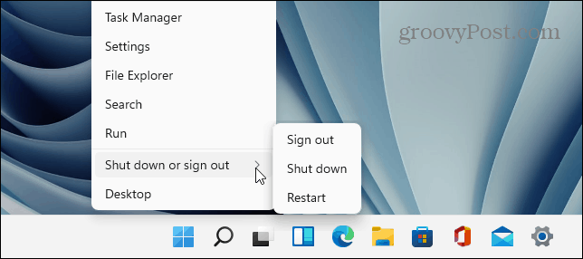 Stäng av startknappen i Windows 11