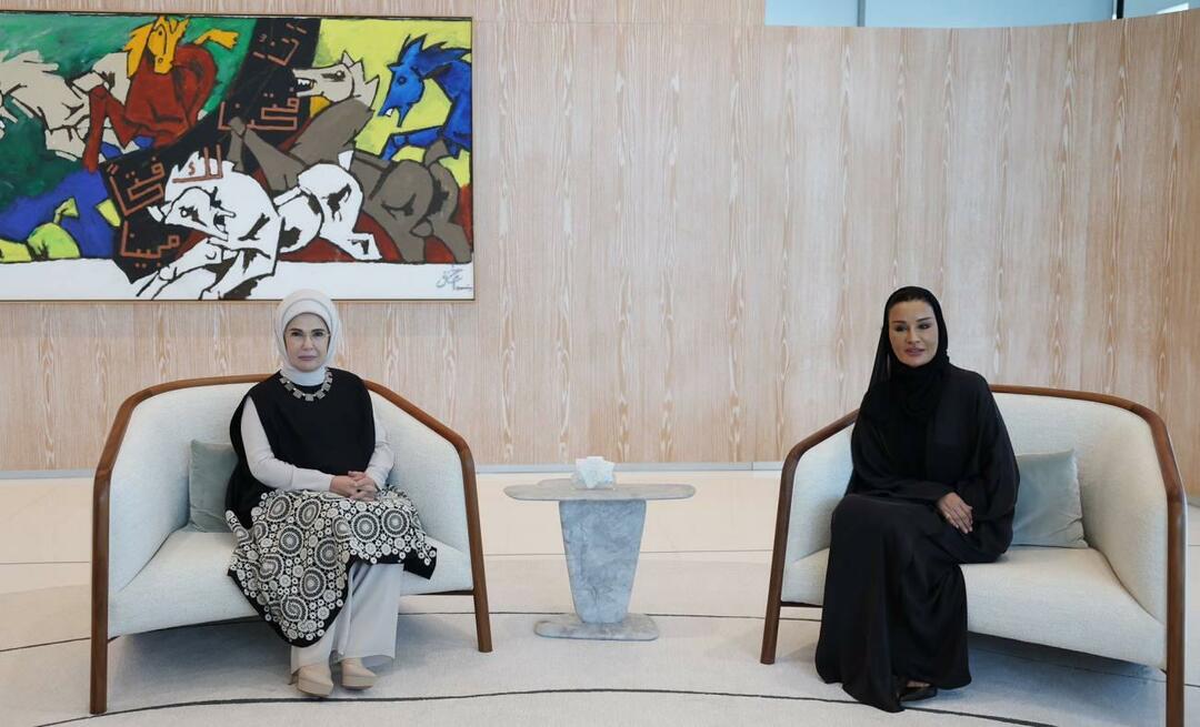 First Lady Erdoğan träffade Qatar Foundations president Sheikha Moza bint Nasser!