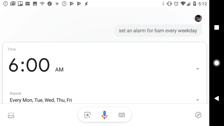 google assistent spela larm och påminnelser