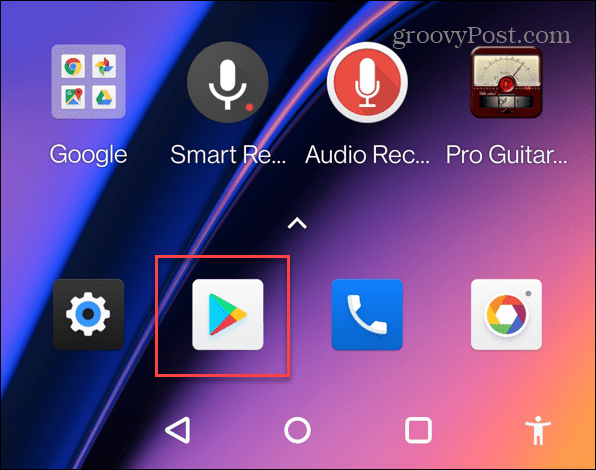 Google Play Butik hur man uppdaterar appar på Android