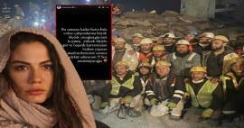 Demet Özdemir tackade gruvarbetarna som arbetade för jordbävningen! 