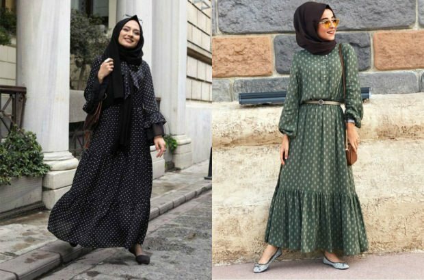 Framstående mönster 2018 hijab mode