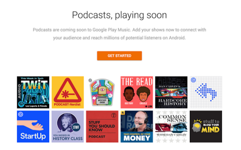 google play välkomnar podcasts
