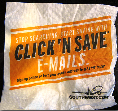 e-postmarknadsföring servettkampanj