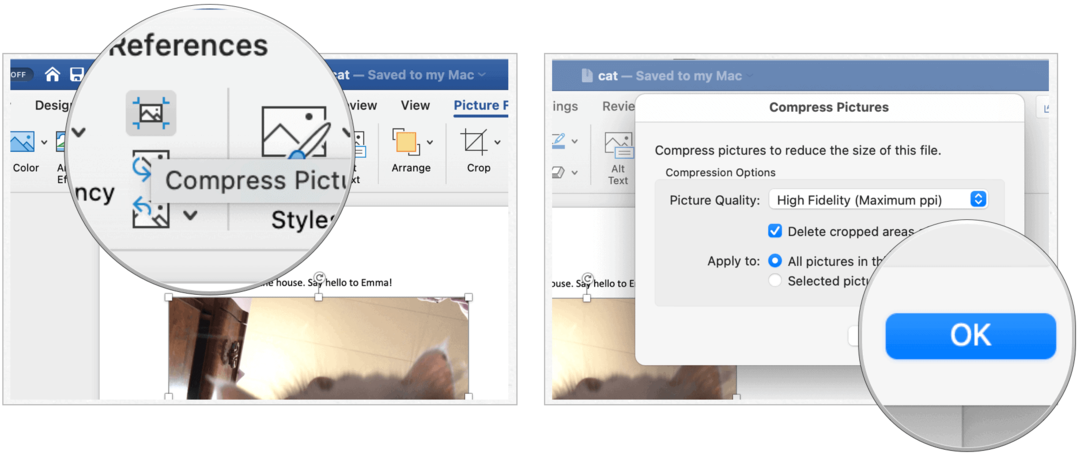 Hur komprimera bilder i Microsoft Word
