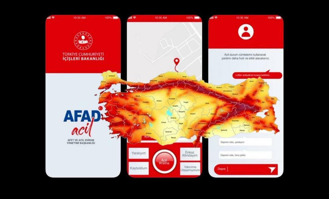 Är jordbävningsrisken för huset ifrågasatt från AFAD-ansökan? Jordbävningskartaapplikation från AFAD