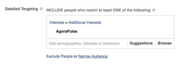 Du kan rikta dina Facebook-annonser till personer som är intresserade av ett visst företag.