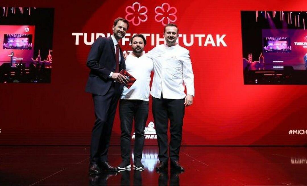 Turkisk gastronomisk framgång har uppmärksammats i världen! Tilldelas en Michelin-stjärna för första gången i historien