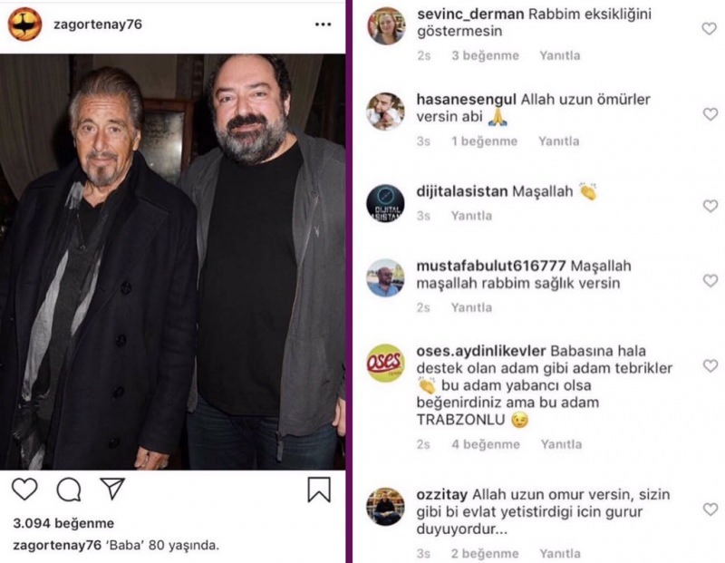 Nevzat Aydın, grundaren av Yemek Sepeti, delade Al Pacino! Sociala medier förvirrade