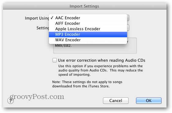 Använd iTunes för att konvertera Lossless Music Files till AAC eller MP3
