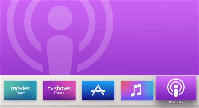 Podcastar ny Apple TV