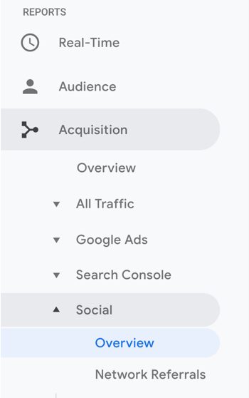 Ställ in Google Analytic Goals för Instagram Stories, steg 1.