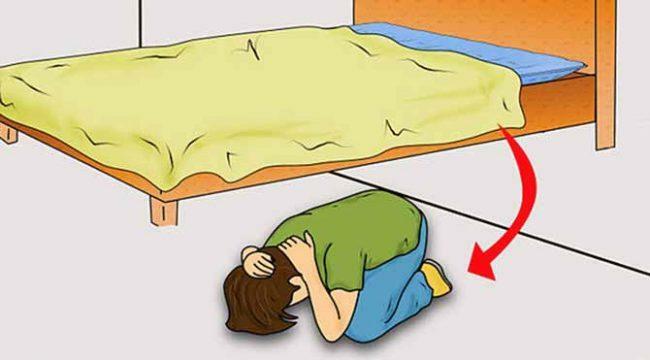 Vad du ska göra om en jordbävning inträffar på natten medan du sover