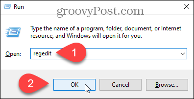 Öppna Windows Registerredigerare