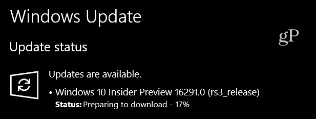 Microsoft släpper Windows 10 Preview Build 16291 för PC