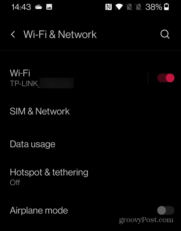 wi-fi och nätverk