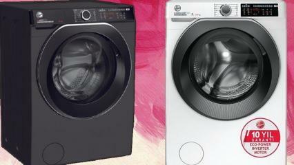Vilka egenskaper har SHOCK Market Hoover tvättmaskin och torktumlare? Är det möjligt att köpa en Hoover-märkt produkt?