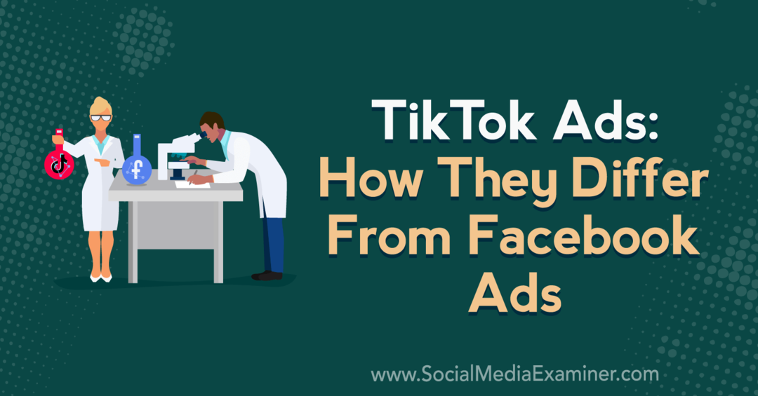TikTok Ads: Hur de skiljer sig från Facebook-annonser med insikter från Caleb Roberts på Social Media Marketing Podcast.