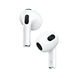 Apple AirPods (tredje generationens) trådlösa hörlurar med MagSafe-laddningsfodral. Rumslig ljud, svett- och vattentålig, upp till 30 timmars batteritid. Bluetooth-hörlurar för iPhone