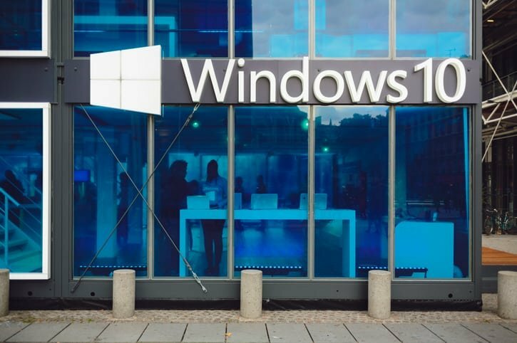 Microsoft Windows 10-kampanjpaviljong
