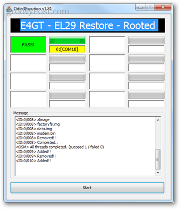 episk touch 4g el29 rotad installerad