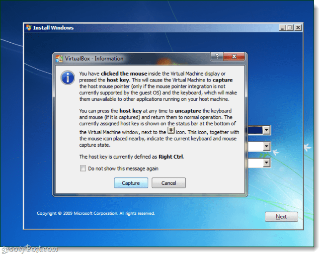 Virtualbox OS-installation