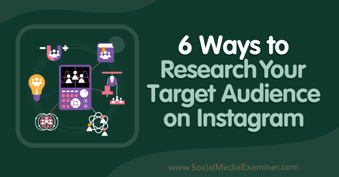6 sätt att undersöka din målgrupp på Instagram-Social Media Examiner