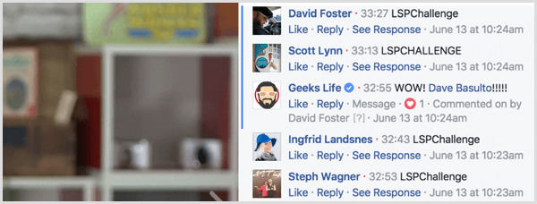 Facebook Live-videobot för aviseringar
