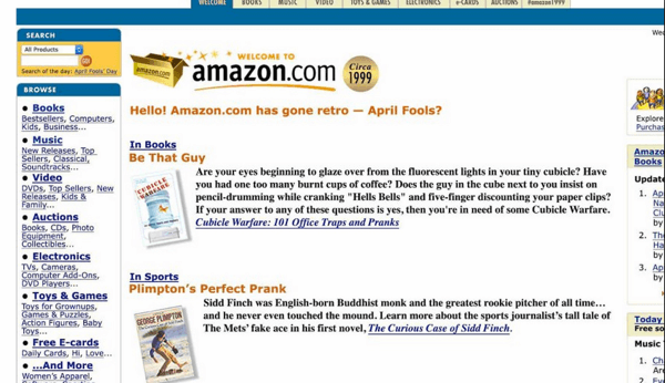 Amazon April Fools Day Prank