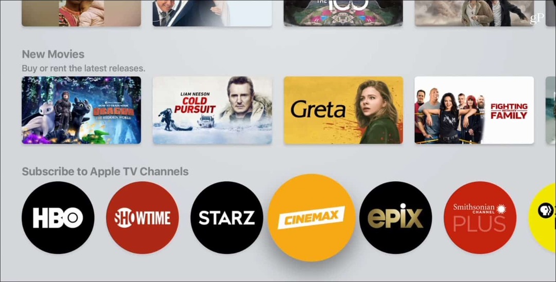 Prenumerera på premiumkanaler i den nya Apple TV-appen