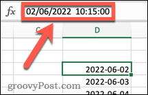 Excel-tidsstämplar med datum och tider