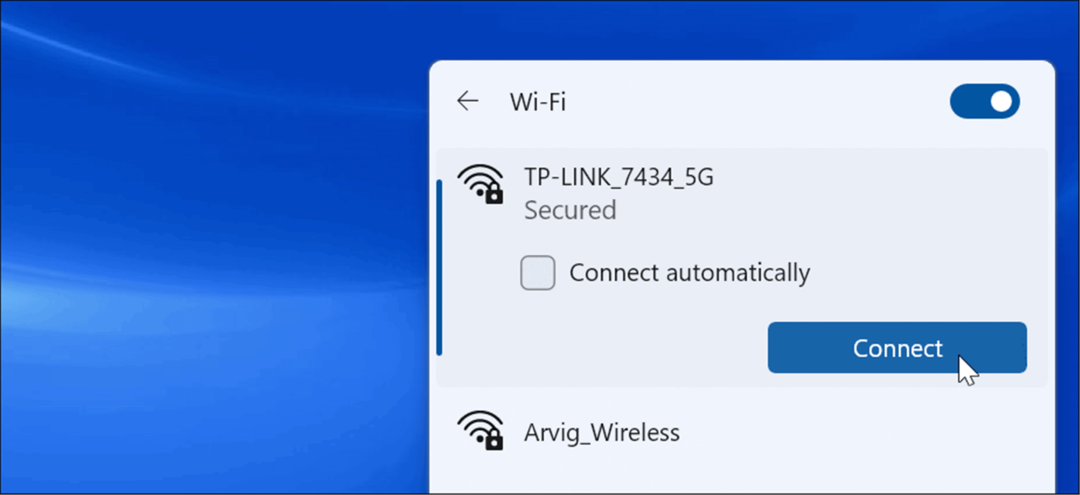 ansluta wi-fi windows 11