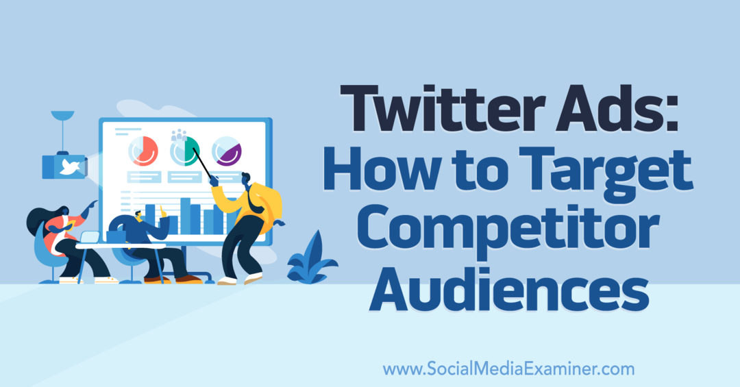 Twitter-annonser: Hur man riktar in sig på konkurrentmålgrupper - Granskare för sociala medier