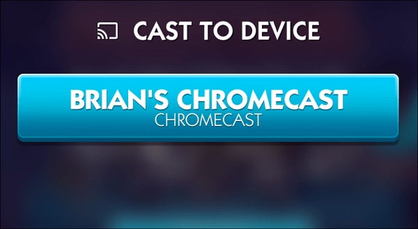 Välj Chromecast