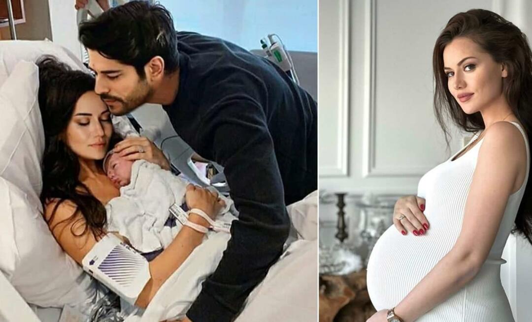 Den lyckligaste dagen för Fahriye Evcen och Burak Özçivit! Fahriye Evcen blev mamma för andra gången