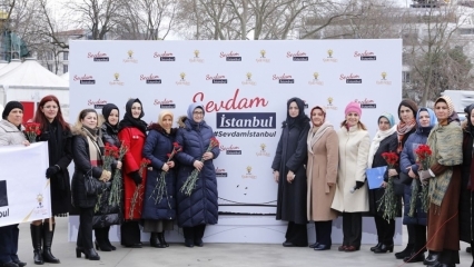 AK Party Istanbul kvinnor grenar är i Sevdam Istanbul mars!
