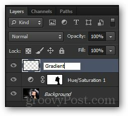 nytt lager Photoshop gradient tutorial skapa