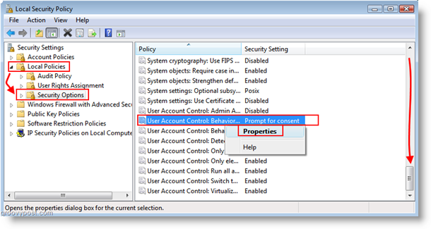 Inaktivera UAC-popup för administratörer i Windows Vista